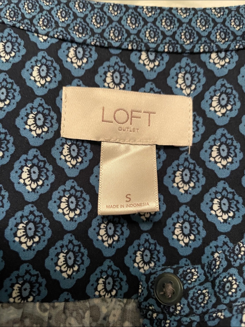 Loft Outlet Sleeveless Summer Dress Small Blue Paisley & Floral Print Dress - Picture 2 of 11
